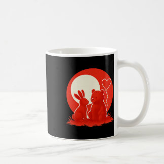 Mug Cute Rabbit Bear Couple Valentine's Day Lovers