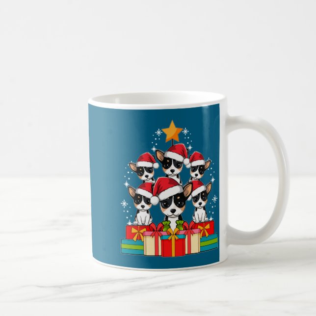 Mug Cute Rat Terrier Le Dog Christmas Tree Xmas Hat Lo (Droite)