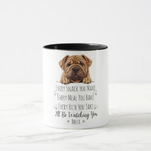 Mug Cute Shar Pei Chien drôle Personnalisé