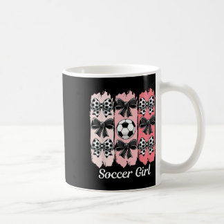 Mug Cute Soccer Girl Coquette Bow Soccer Girl Soccer B