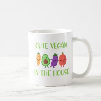 Mug Cute Vegan In the House Drôle Citation