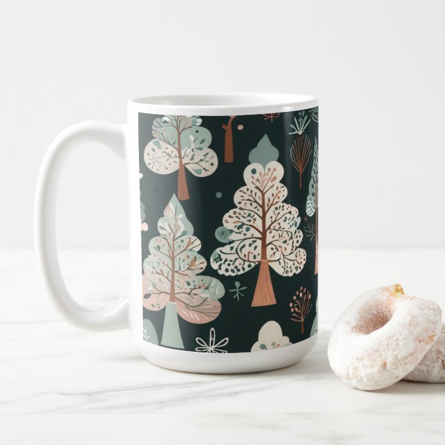 Mug Cute Whimsical Tree (Avec donut)