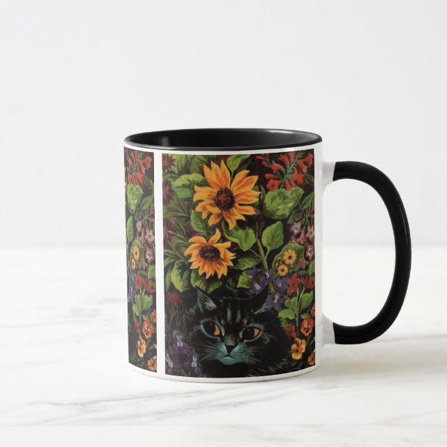 Mug Cute White Cat Peinture de Louis Wain (Droite)