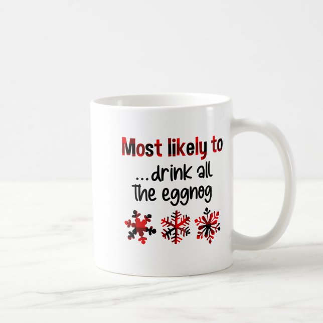 Mug Cutecomfy Most Likely To Drink All The Eggnog Chri (Droite)