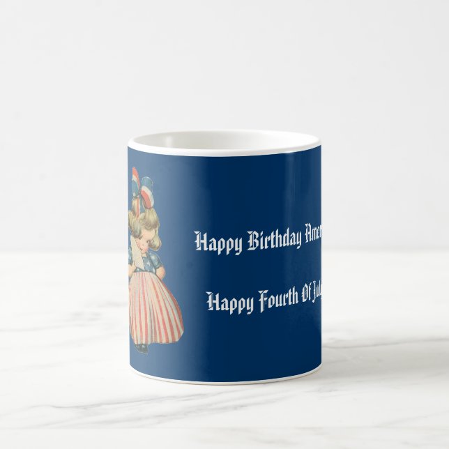 Mug Cutie patriotique vintage (Centre)