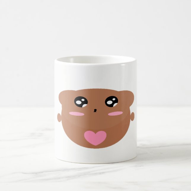 Mug Cutieful Kids Art Design Cute Teddy Ours En Amour (Centre)