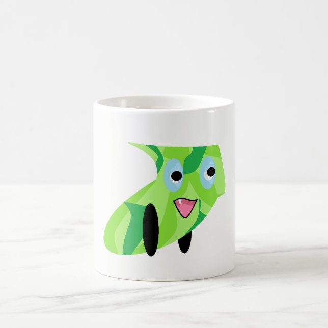 Mug Cutit Kids Art Design Mignonne Chiot Vert (Centre)