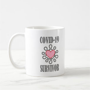 Mug CVID-19 Survivant Corona virus J'ai survécu