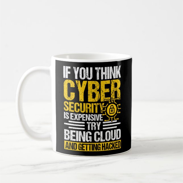 Mug Cyber-pirate De Sécurité Et Cyber-Professionnel De (Gauche)