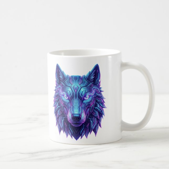 Mug Cyber Wolf Spirit Guardian of Intuition (Droite)