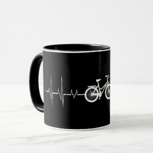 Mug Cyclisme Heartbeat - Vélo Love Vélo