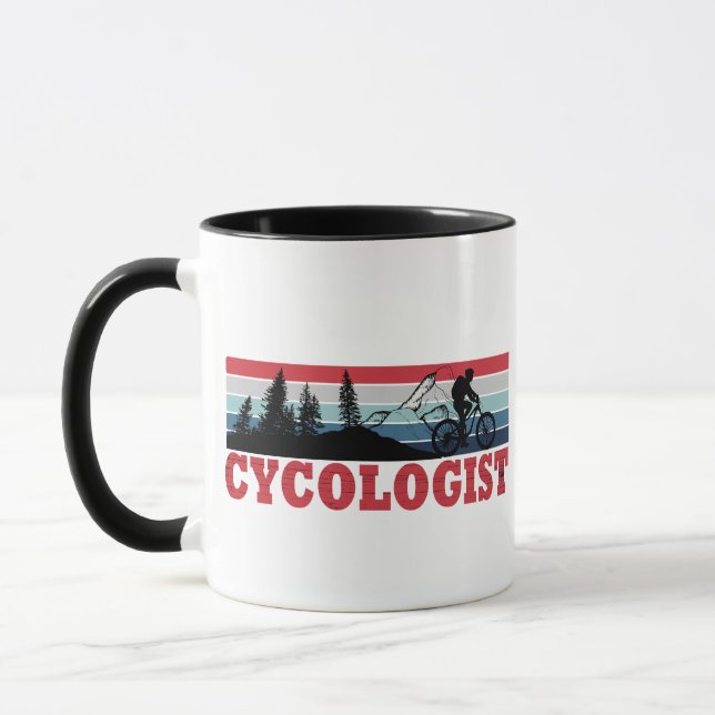 Mug Cycologiste drôle dire vélo (Gauche)