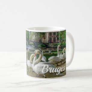 Mug Cygnes blancs à Bruges