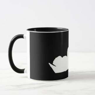 Mug Cygnes D'Amour Noir Et Blanc