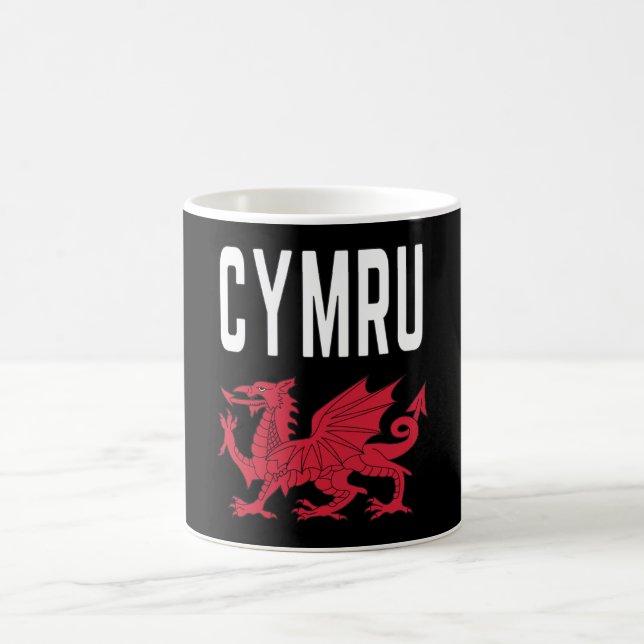 Mug Cymru Cymraeg Pays De Galles Racines Rugby Fier D' (Centre)