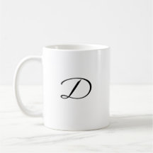 D initial Accent café Mug-Fête des mères Cadeau-ca
