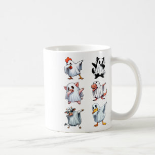 Mug Dabbing Animaux Ferme Halloween Ghost Costume drôl