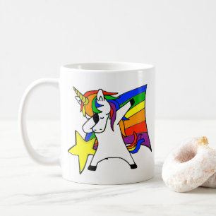 Mug Dabbing Rainbow Star Unicorn