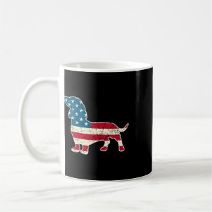 Mug Dachshund 4 juillet Drapeau américain Amateurs de 