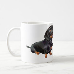 Mug Dachshund (A) - Noir et feu