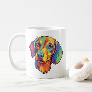 Mug Dachshund coloré