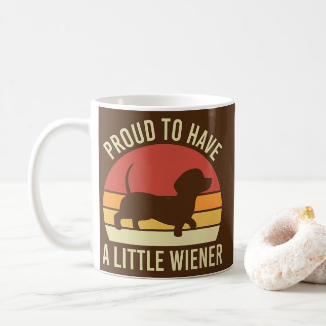Mug Dachshund drôle Maman fière d'avoir un peu plus d' (Avec donut)