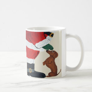 Mug Dachshund Et Père Noël