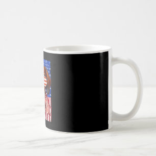 Mug Dachshund mâle chien drapeau usa lunettes de solei