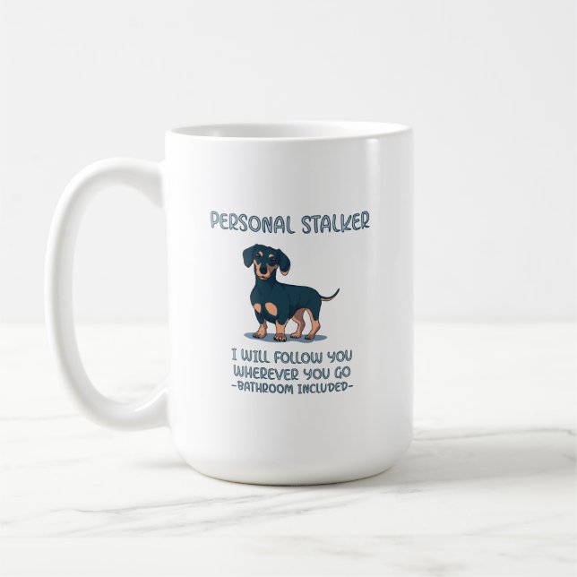 Mug Dachshund Personal Stalker (Gauche)