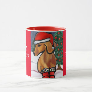 Mug Dachshund rouge