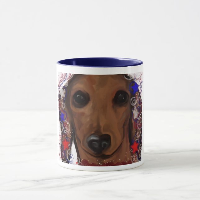 Mug Dachshund Rouge      (Centre)