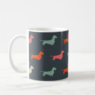 Mug Dachshund Silhouettes Wiener Amoureux des chiens