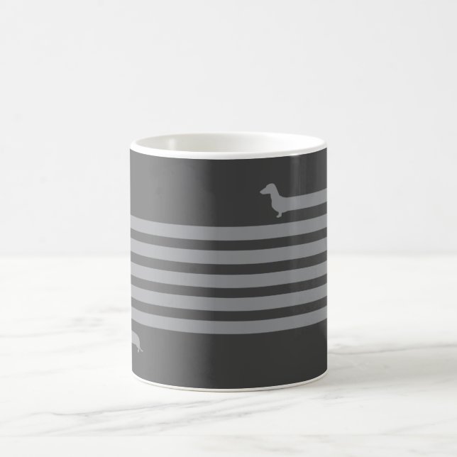 Mug Dachshund'âne gris foncé (Centre)