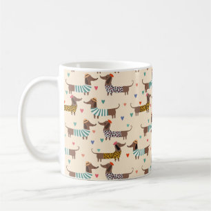Mug Dachshunds amusants en Casquette et pulls