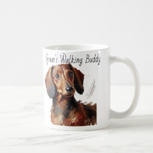 Mug Dachshunds/ Grand's Walking Buddy Modern