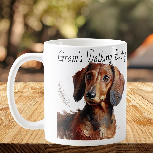 Mug Dachshunds/ Grand's Walking Buddy Modern (Créateur téléchargé)