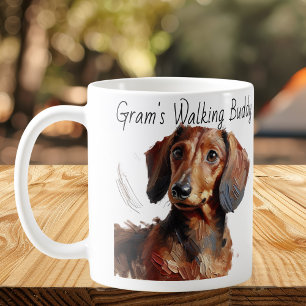 Mug Dachshunds/ Le compagnon de marche de Gram Moderne