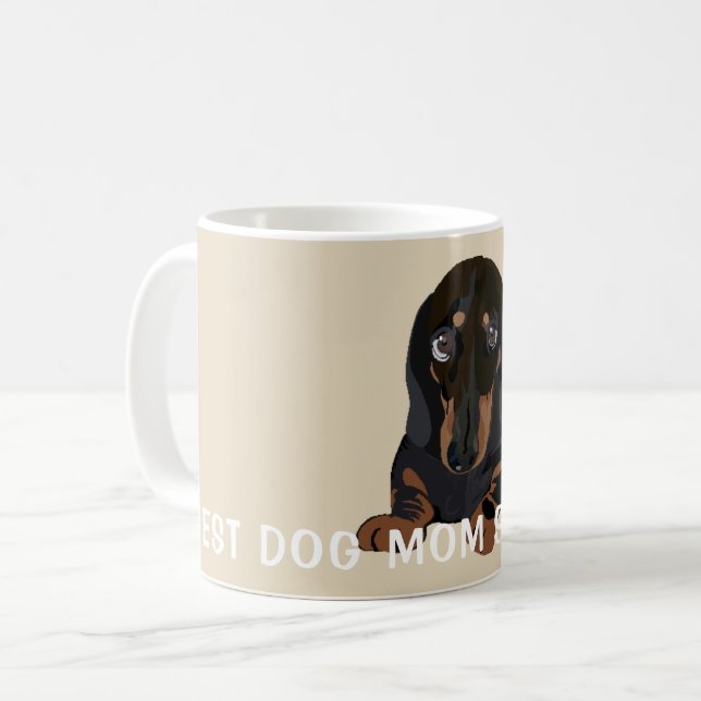 Mug Dachsund Puppy Sleeping (Front Left)