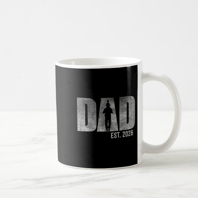 Mug Dad Est. 2026 Father 2026 Loading New Dad 2026  (Droite)