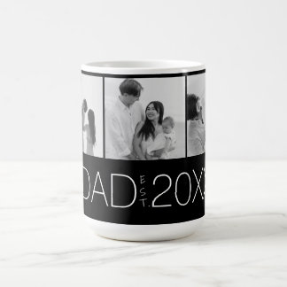 Mug Dad Established Three-Photo Modern Design