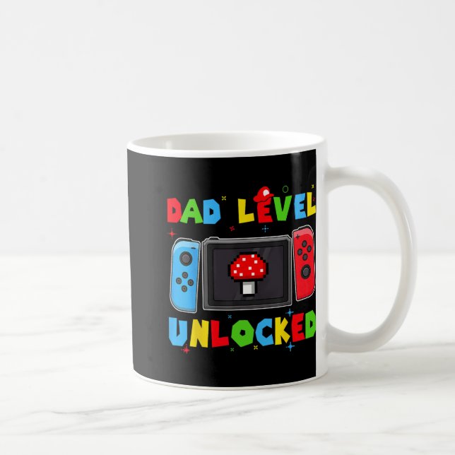 Mug Dad Level Unlocked New Dad To Be Gamer Father's Da (Droite)