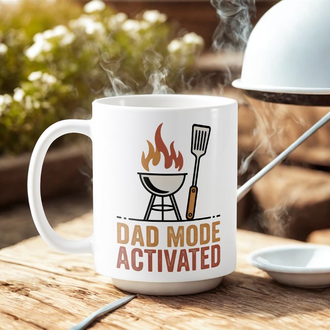 Mug Dad Mode Activated | Fatherhood Humor Design   (Créateur téléchargé)