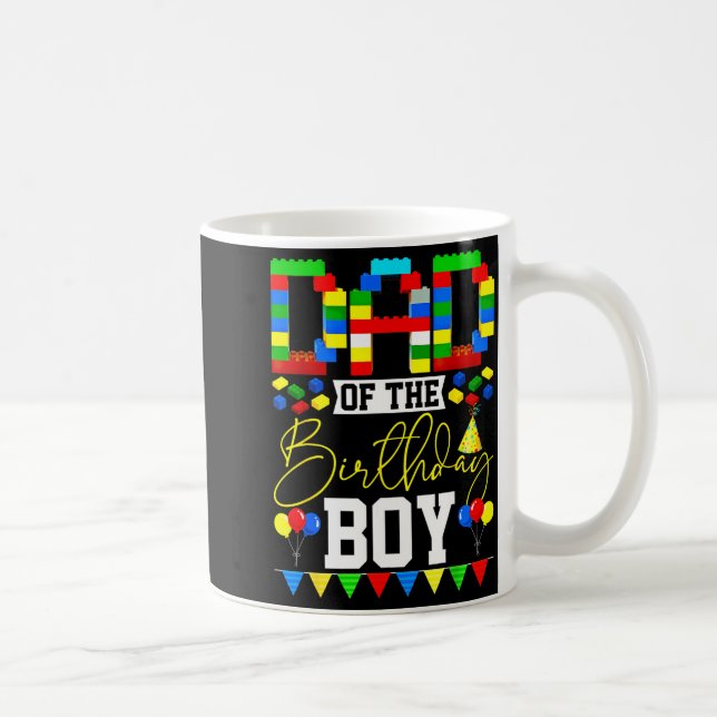 Mug Dad Of The Birthday Boy Building Block Lover Match (Droite)