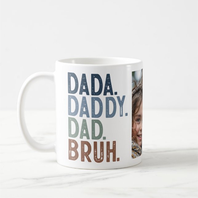MUG DADA DADDY DAD BRUH FÊTE DES PÈRES PHOTO (Gauche)