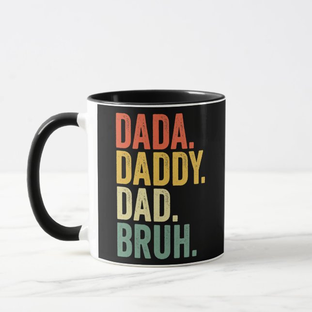 Mug Dada Daddy Papa Bruh Drôle Fête des pères cadeau p (Gauche)