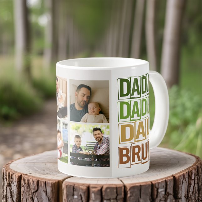 Mug Dada Papa Papa Bruh 4 Photo (Photo mug for dad)