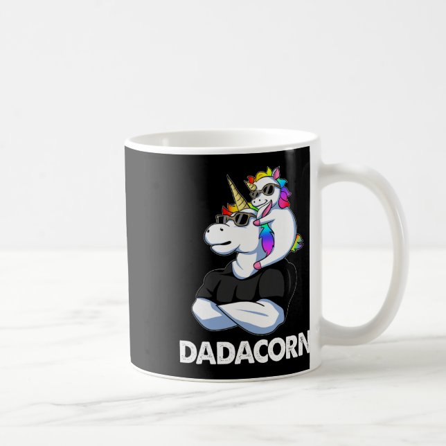 Mug Dadacorn - Unicorn Papa Et Byby Funny (Droite)