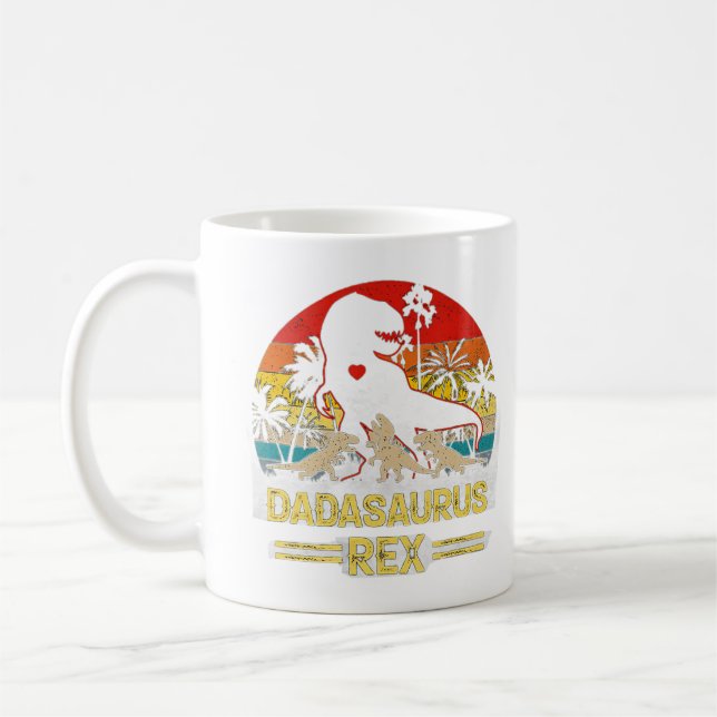 Mug Dadasaurus T Rex Dinosaur Dada Saurus Famille pour (Gauche)