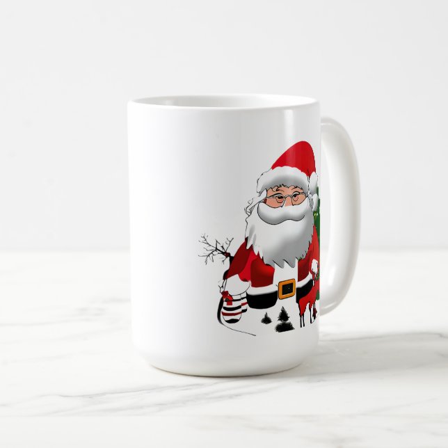 Mug Daddy Claus with a Reindeer (Devant droit)