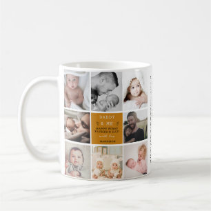 Mug 'Daddy & Me' 1ère Fête des pères Photo Collage tas